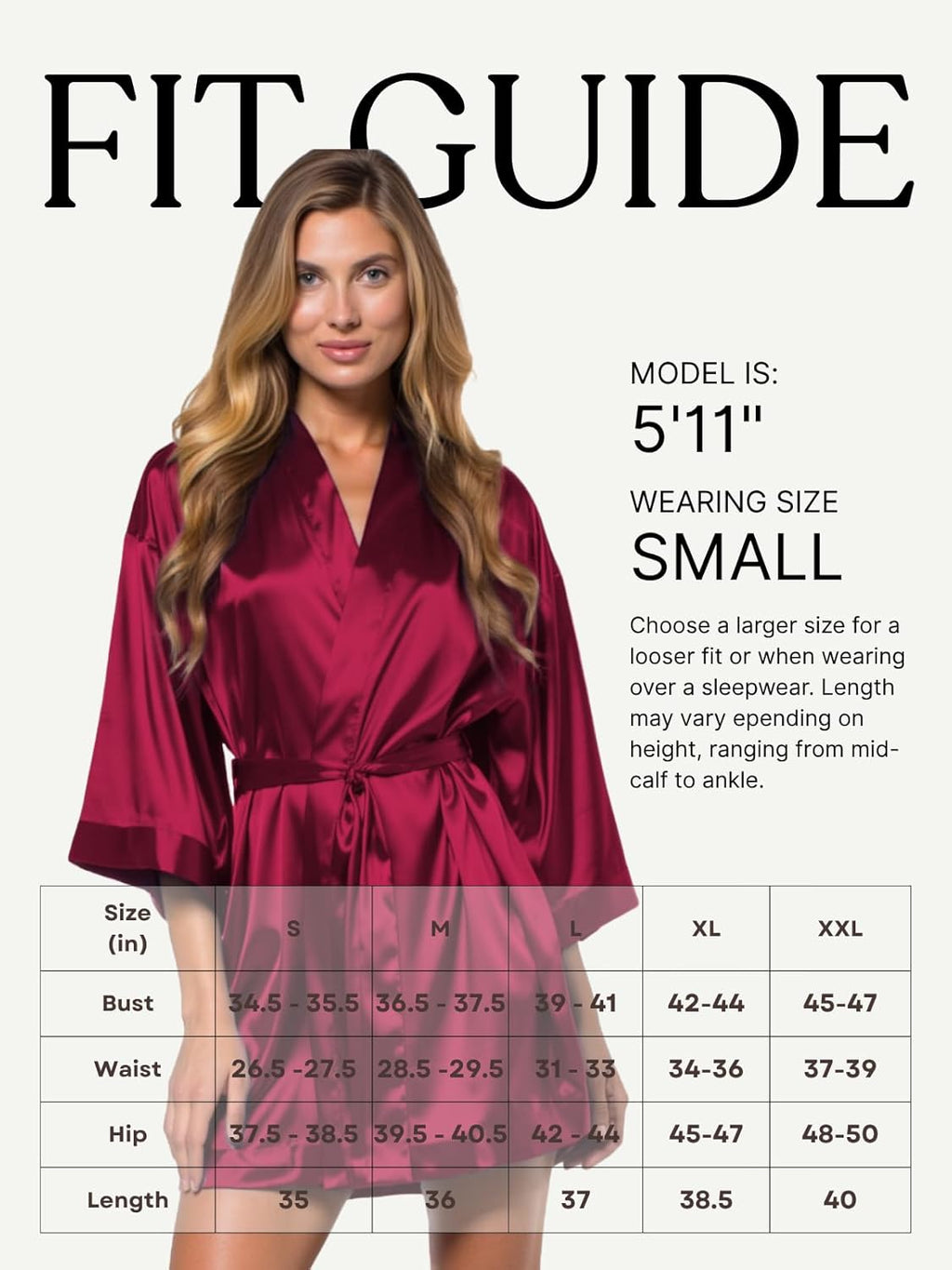 Women'S Bride Bridesmaids Silky Robe Satin Kimono Robes for Women Lingerie