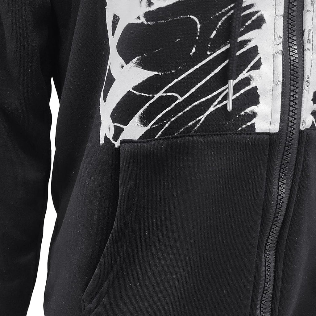 Women Oversized Graphic Print Hoodie Long Sleeve Zip up Casual Coat Jacket Hip Hop Y2K E-Girl Streetwear